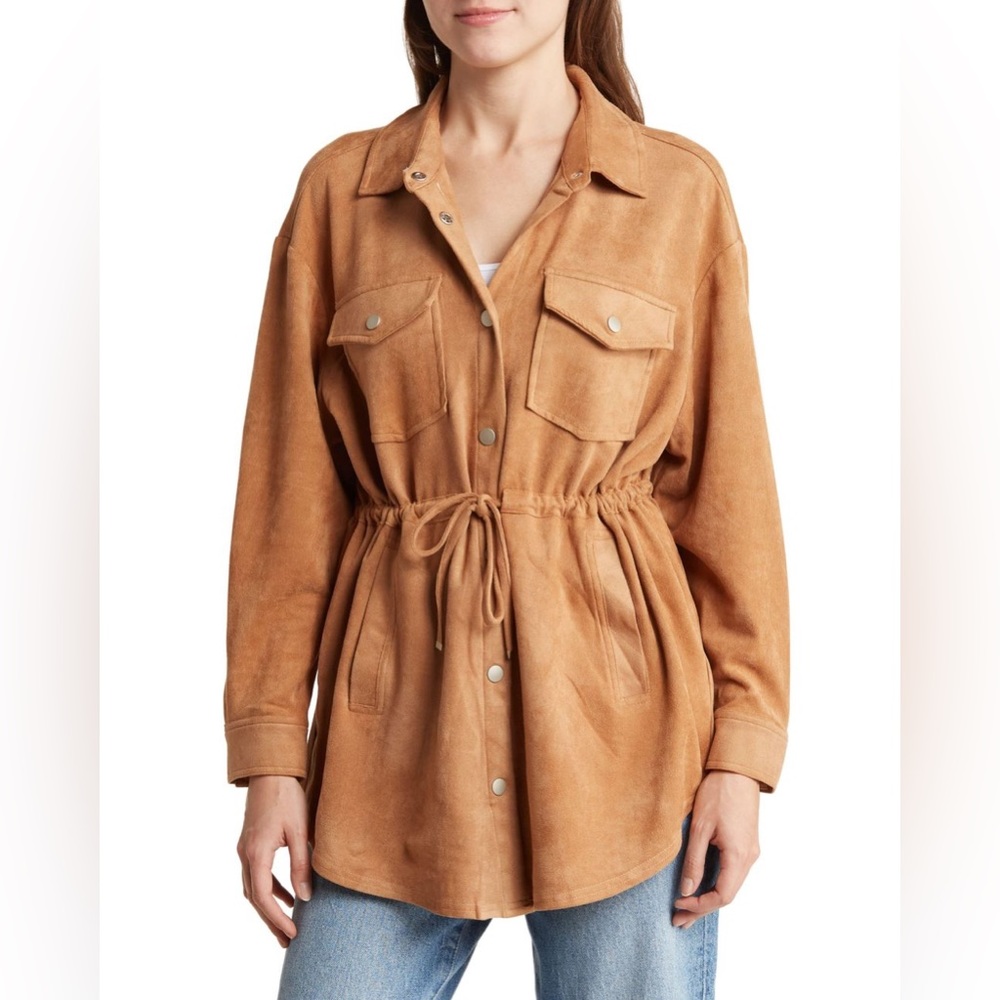 🤎 NWT! Blank NYC Faux Suede Shacket Retail $98